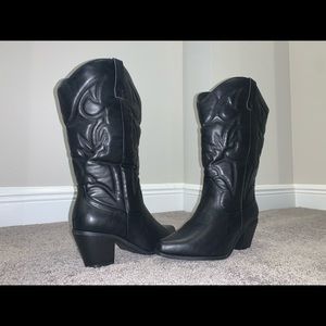 Black Western Cowboy Boots